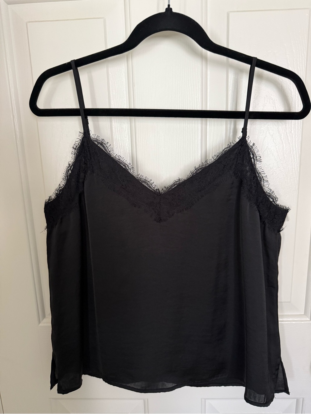 bp Black Lace Trim Camisole Top